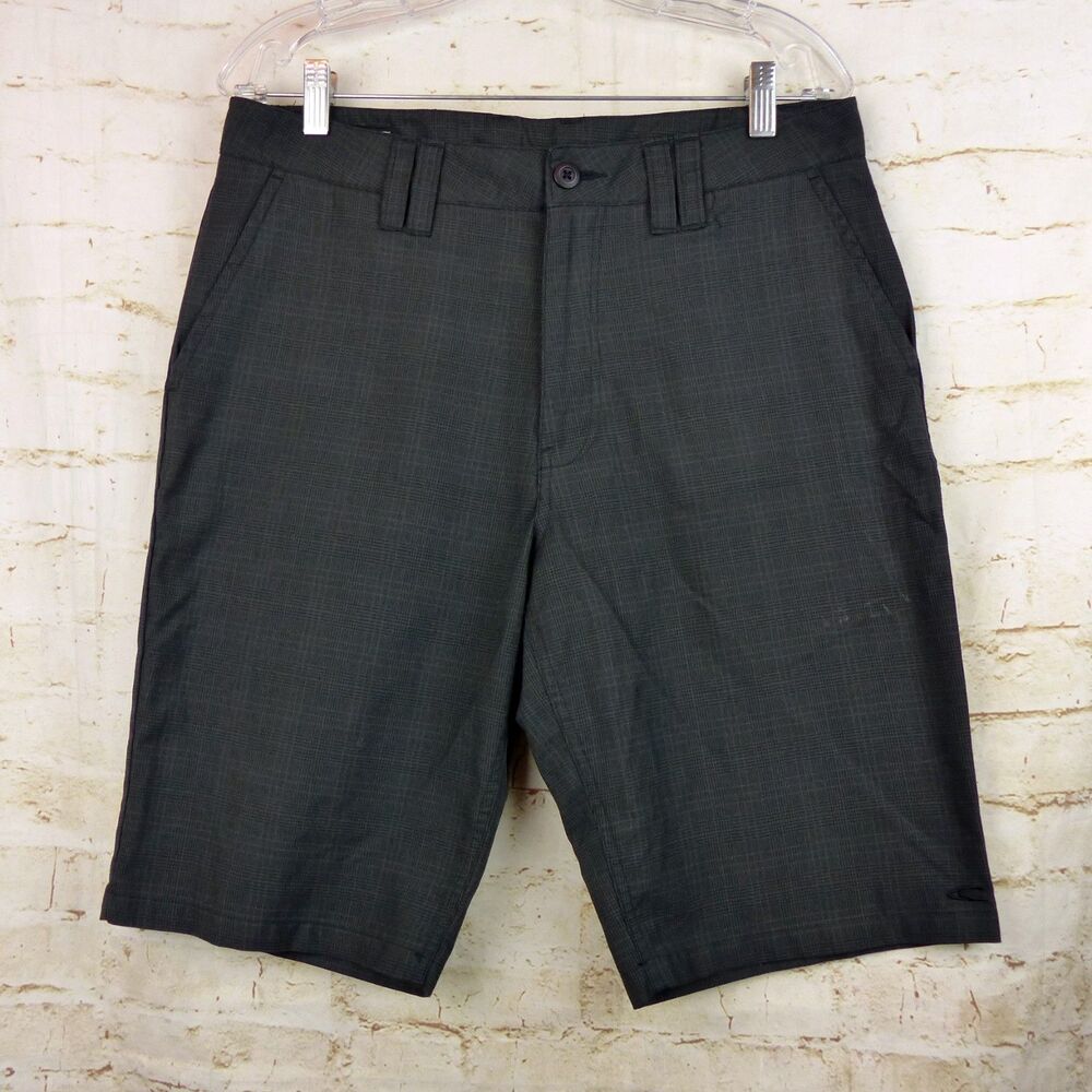 O’Neill Shorts Mens 31 Relaxed Fit Gray Glen Plaid 33x11 Delta Chino Surf Skate